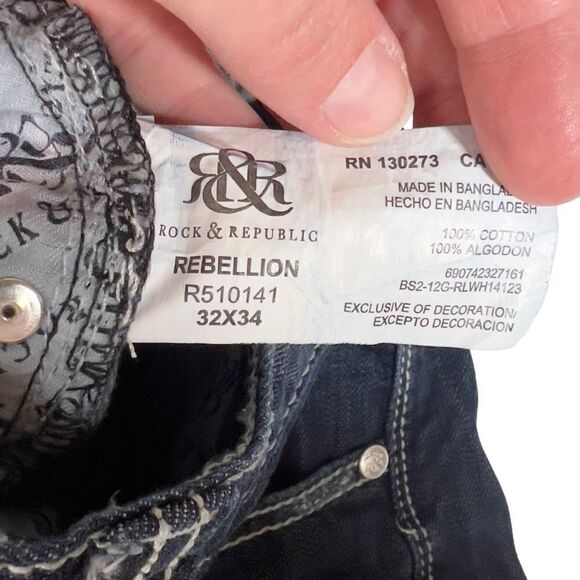 ROCK & REPUBLIC REBELLION jeans R510141 32X34 - Picture 16 of 16
